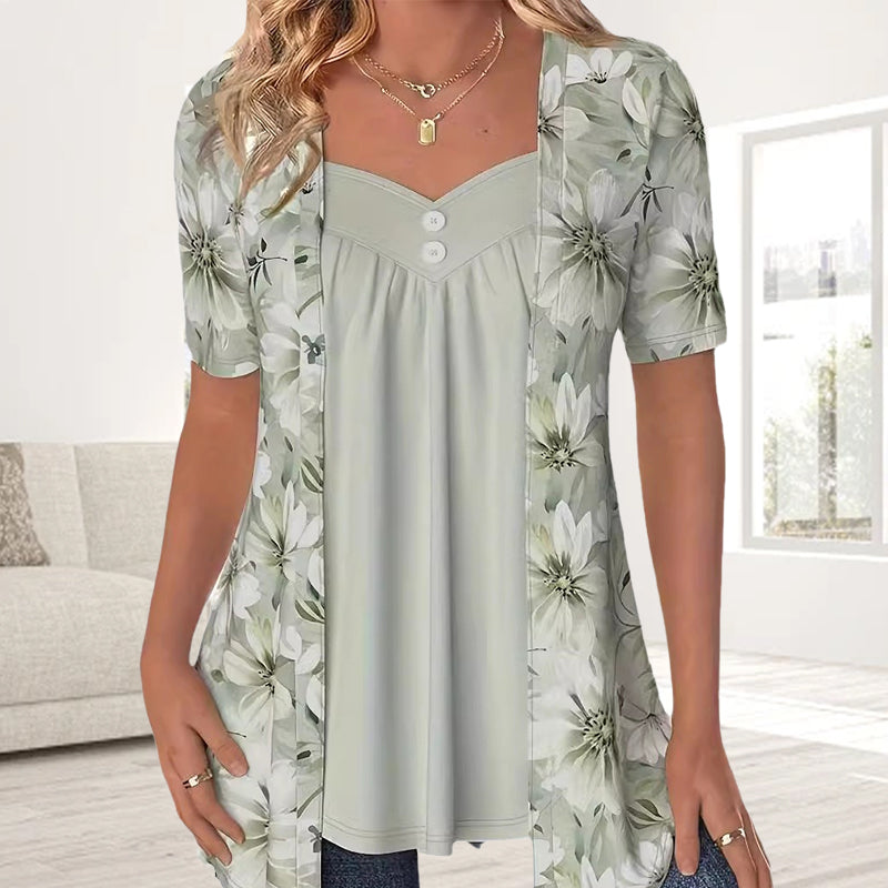ISADORA I STYLISH FLORAL BLOUSE