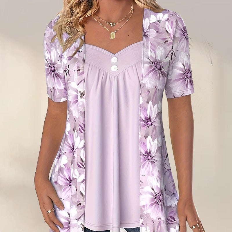 ISADORA I STYLISH FLORAL BLOUSE