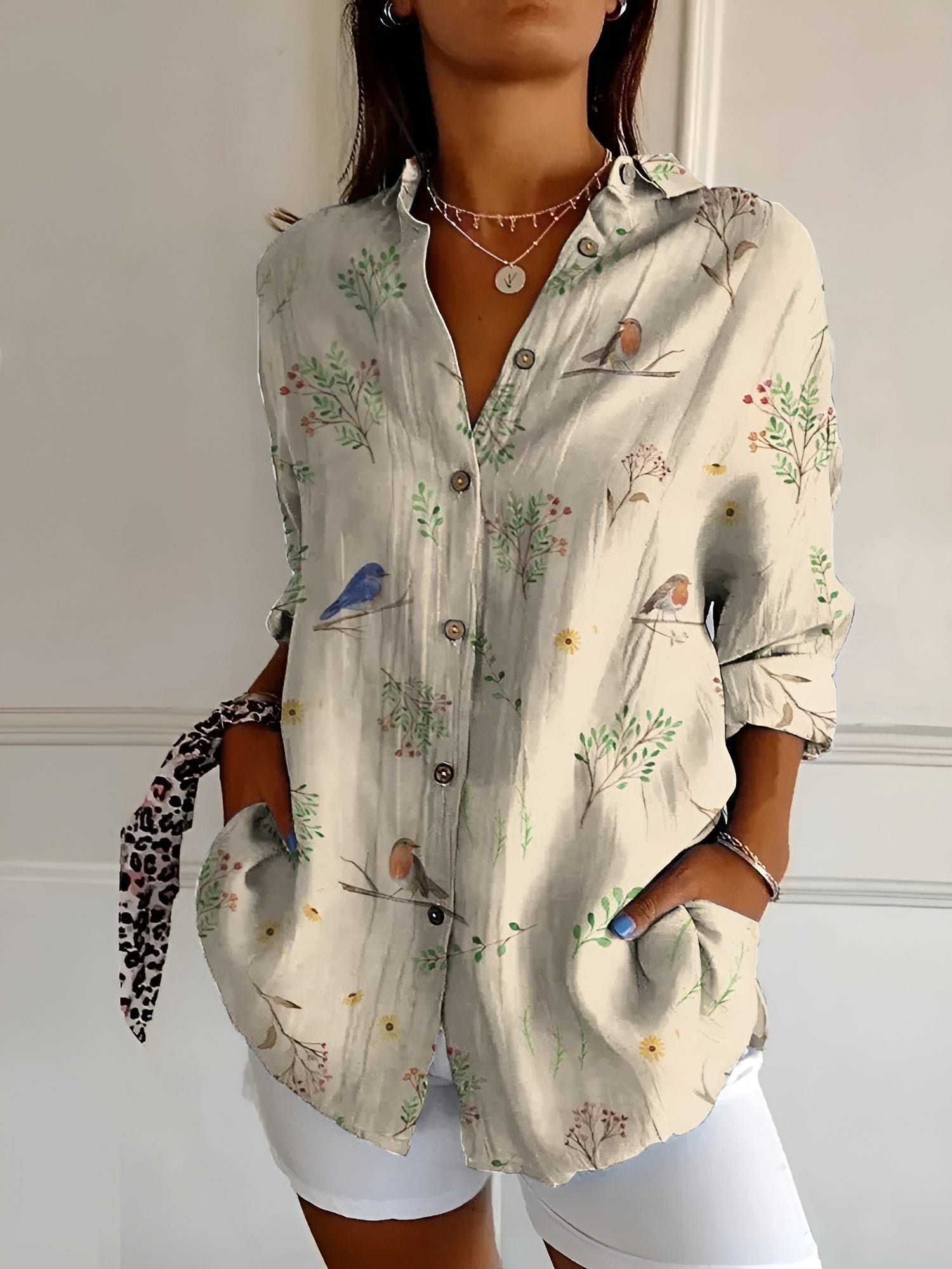 LYSSA | FLORAL BUTTON-UP BLOUSE